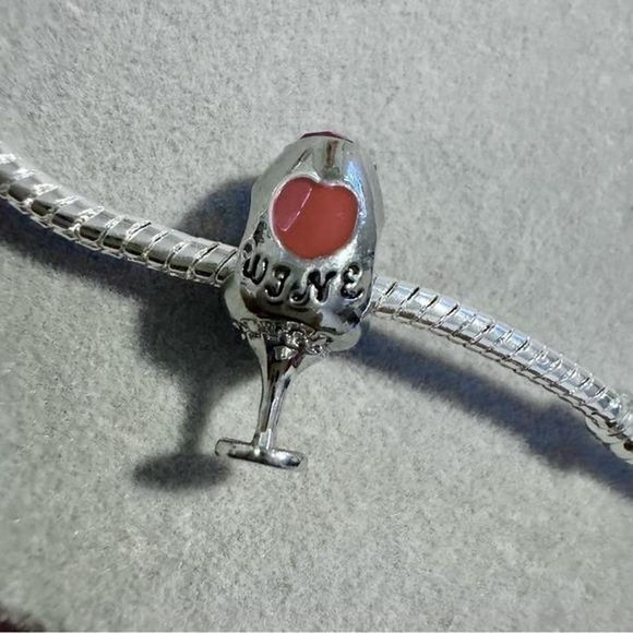 Red Wine Glass Charm‎ fits PANDORA - Picture 4 of 9